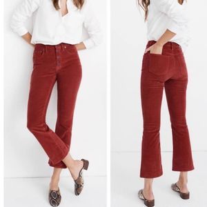 Madewell Cali Demi-Boot Jeans in Corduroy: Button-Front Edition Size 29